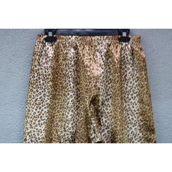 Kathryn Leopard Print Satin Pajama Set-Size Medium-Sleeveless - Picture 7 of 16